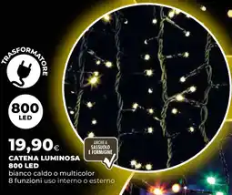 Extracoop Catena luminosa 800 led offerta