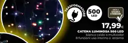 Extracoop Catena luminosa 500 led offerta