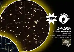 Extracoop Catena luminosa 2000 led offerta