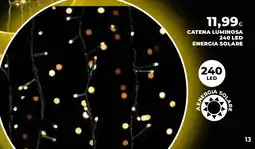 Extracoop Catena luminosa 240 led energia solare offerta