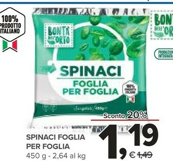 Todis Spinaci offerta