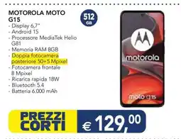 Esselunga Motorola Moto G15 offerta