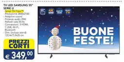 Esselunga TV LED SAMSUNG 55'' SERIE U offerta