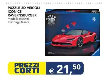 Esselunga PUZZLE 3D VEICOLI ICONICS RAVENSBURGER offerta