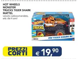 Esselunga HOT WHEELS MONSTER TRUCKS TIGER SHARK MATTEL offerta