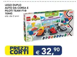 Esselunga LEGO DUPLO AUTO DA CORSA E PILOTI TEAM F1 10445 offerta