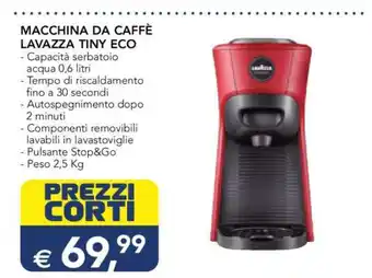 Esselunga MACCHINA DA CAFFÈ LAVAZZA TINY ECO offerta