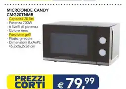 Esselunga MICROONDE CANDY CMG20TNMB offerta