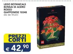 Esselunga LEGO BOTANICALS BONSAI DI ACERO ROSSO GIAPPONESE 10348 offerta