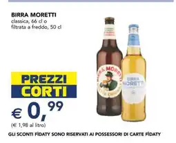 Esselunga BIRRA MORETTI offerta