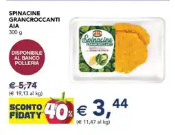 Esselunga SPINACINE GRANCRCOCCANTI AIA offerta