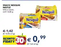 Esselunga Snack Nesquik Nestlé offerta