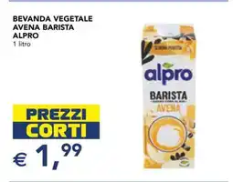 Esselunga BEVANDA VEGETALE AVENA BARISTA ALPRO offerta