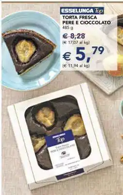 Esselunga TORTA FRESCA PERE E CIOCCOLATO offerta