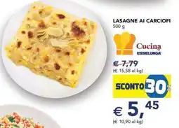 Esselunga LASAGNE AI CARCIOFI offerta