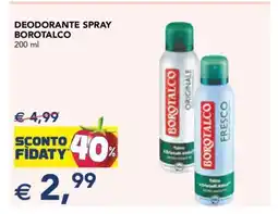 Esselunga Deodorante spray Borotalco offerta