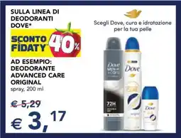 Esselunga DEODORANTE ADVANCED CARE ORIGINAL offerta