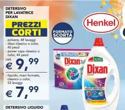 Esselunga Dixan Detersivo per Lavatrice offerta
