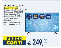Esselunga TV LED 43'' LG UT7 offerta