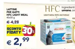 Esselunga LATTINE PER GATTI HFC LIGHT MEAL offerta