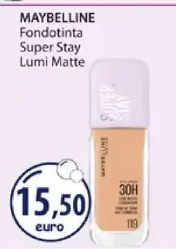 Acqua & Sapone MAYBELLINE Fondotinta Super Stay Lumi Matte offerta