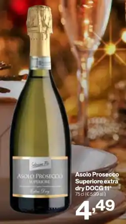 MD Discount Asolo Prosecco Superiore extra dry DOCG 11° offerta