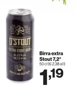 MD Discount Birra extra Stout 7,2° offerta
