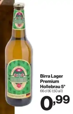 MD Discount Birra Lager Premium Hollebrau 5° offerta