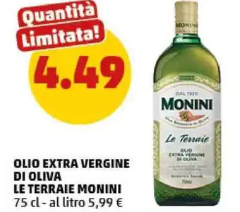 Olio extra vergine di oliva le terraie MONINI