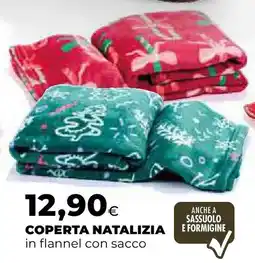 Extracoop Coperta natalizia in flannel con sacco offerta