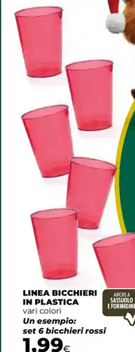 Extracoop Linea bicchieri in plastica offerta