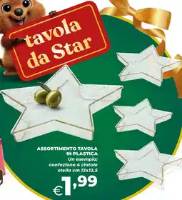 Extracoop Assortimento tavola in plastica offerta