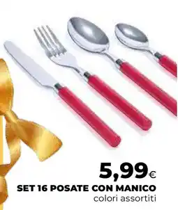 Extracoop Set 16 posate con manico offerta