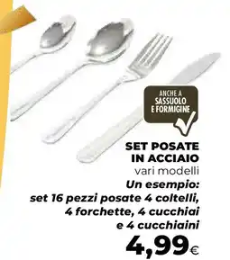 Extracoop Set posate in acciaio offerta