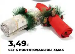 Extracoop Set 4 portatovaglioli xmas offerta