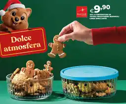 Extracoop Set 2 contenitori in vetro frigoverre bormioli linea brillante offerta