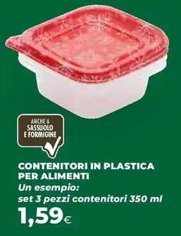 Extracoop Contenitori in plastica per alimenti offerta