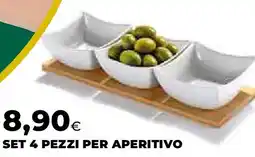 Extracoop Set 4 pezzi per aperitivo offerta