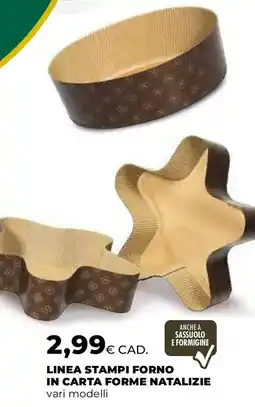 Extracoop Linea stampi forno in carta forme natalizie offerta