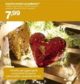 MD Discount Cuscino arredo con pailettes offerta