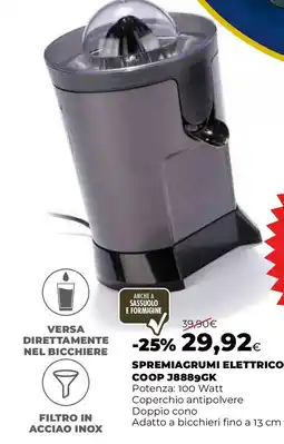 Extracoop SPREMIAGRUMI ELETTRICO COOP J8889GK offerta