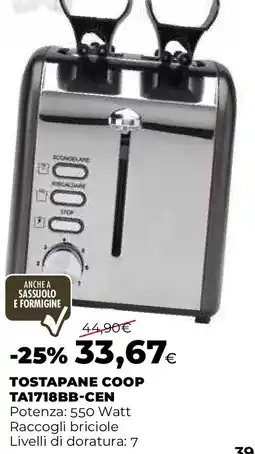 Extracoop TOSTAPANE COOP TA1718BB-CEN offerta