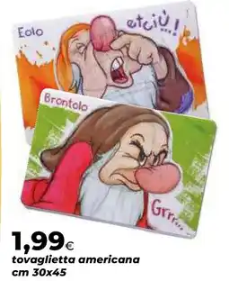 Extracoop Tovaglietta americana offerta