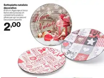 MD Discount Sottopiatto natalizio decorativo offerta