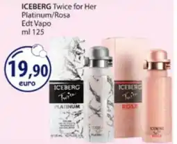 Acqua & Sapone ICEBERG Twice for Her Platinum/Rosa Edt Vapo offerta