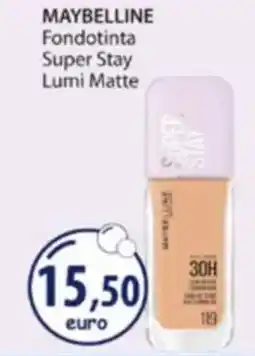 Acqua & Sapone MAYBELLINE Fondotinta Super Stay Lumi Matte offerta