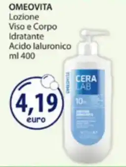 Acqua & Sapone OMEOVITA Lozione Viso e Corpo Idratante Acido laluronico offerta