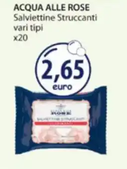 Acqua & Sapone ACQUA ALLE ROSE Salviettine Struccanti offerta