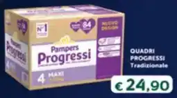 Acqua & Sapone Pampers QUADRI PROGRESSI Tradizionale offerta