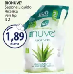 Acqua & Sapone BIONUVE' Sapone Liquido Ricarica offerta